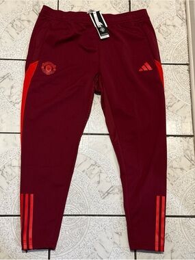 New Adidas Manchester United Tiro 23 Training Pants Red Men’s Size XL IA7282